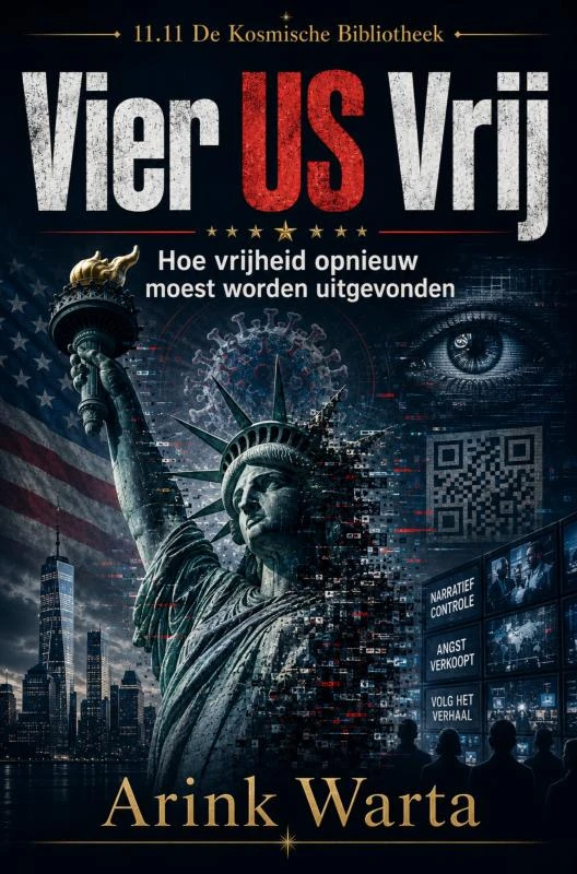 Vier US Vrij - Hoe vrijheid opnieuw moest worden uitgevonden – Arink Warta – boek cover