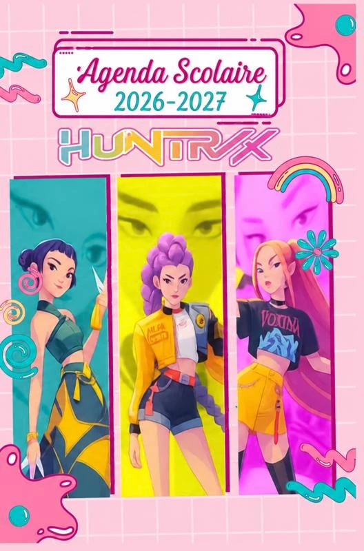 Agenda Scolaire 2026-2027 KPop Demon Hunters – boek cover
