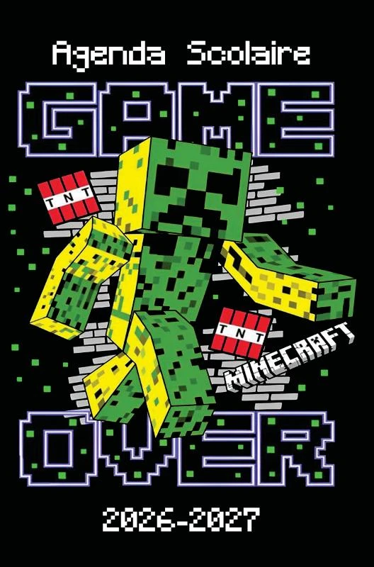 Minecraft Agenda Scolaire 2026-2027 – Johnson LINDSEY – boek cover
