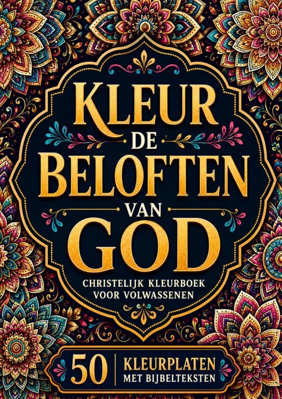 Christelijk Kleurboek voor Volwassenen - Kleur de Beloften van God – Chistelijke Boeken Shop – boek cover