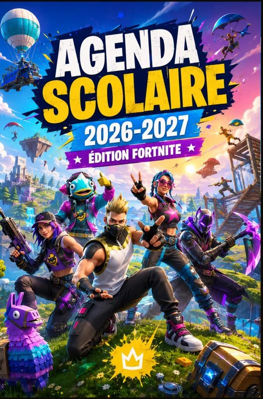 Agenda Scolaire 2026-2027 Édition Fortnite – TRINA jeu – boek cover