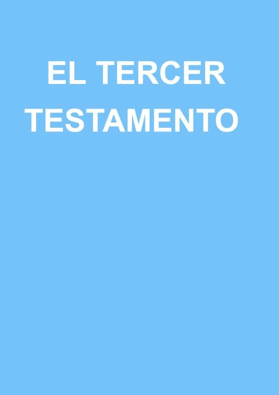 El Tercer Testamento – Anna Maria Hosta – boek cover