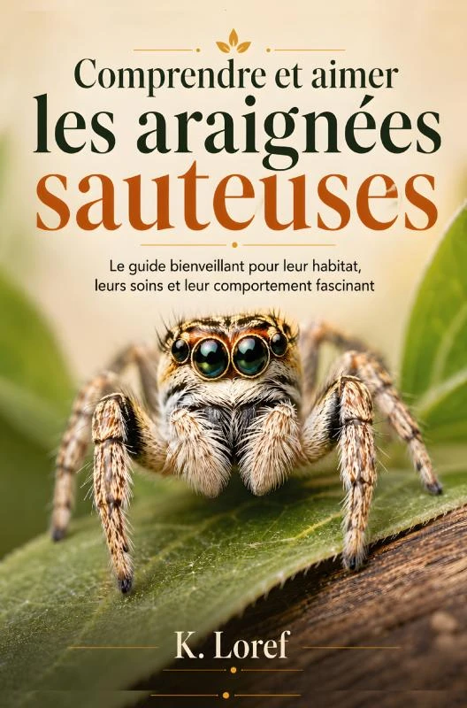 Comprendre et aimer les araignées sauteuses – K. Loref – boek cover