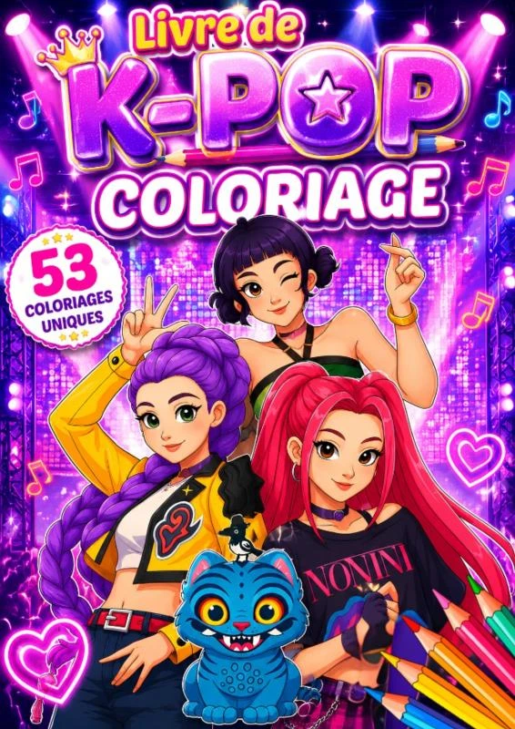 Kpop Demon Hunters Livre de Coloriage – boek cover