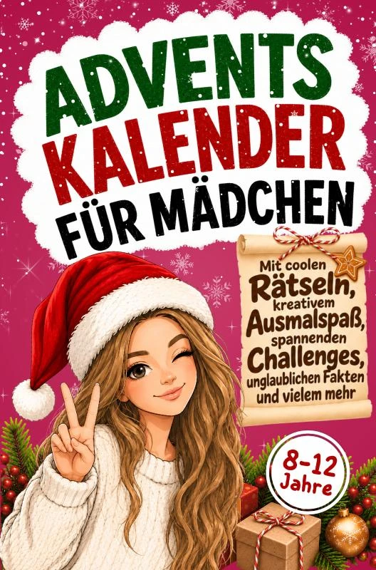 Adventskalender für Mädchen von 8-12 Jahren – Offlinezeit Verlag – boek cover