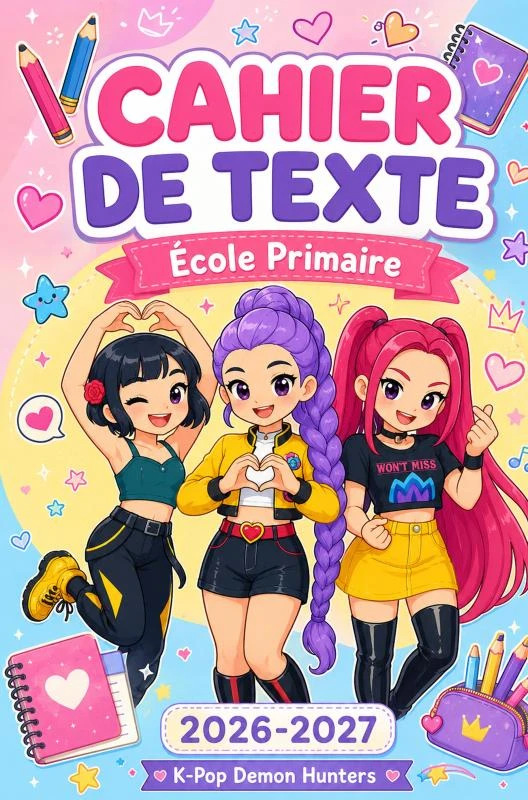 Cahier de Texte 2026-2027 – boek cover