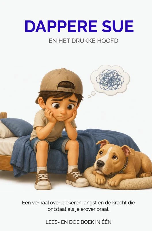 Dappere Sue en het drukke hoofd – Caty Akse – boek cover