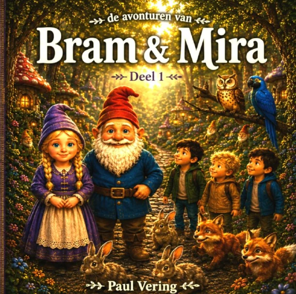 Kabouter Bram en vriendjes – Paul Vering – boek cover