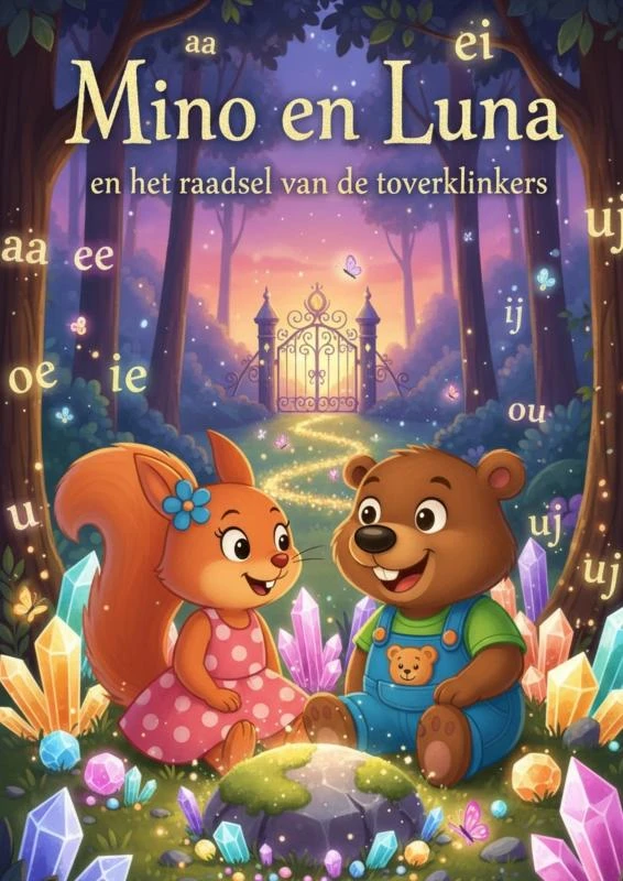 Mino en Luna en het raadsel van de toverklinkers – Yvi Creatief – boek cover