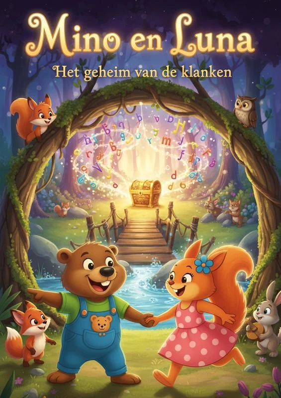 Mino en Luna en het geheim van de klanken – Yvi Creatief – boek cover