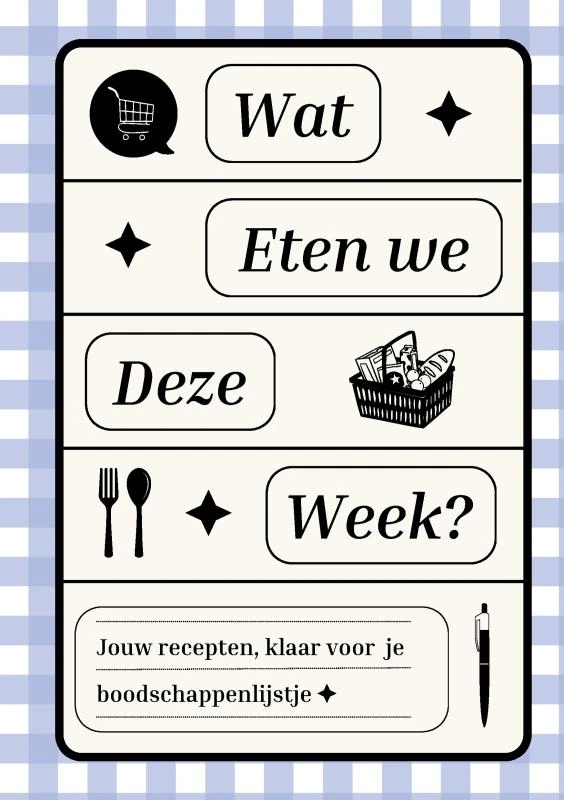 Wat Eten We Deze Week? – Nienke Brouwer – boek cover