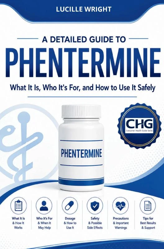 A DETAILED GUIDE TO PHENTERMINE – Lucille Wright – boek cover