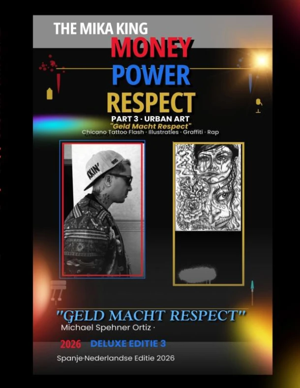 "GELD MACHT RESPECT" "THE MIKA KING" Deluxe Editie 3· Nederlandse Editie 2026 – The Mika King – boek cover