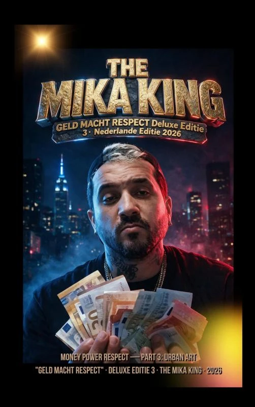"GELD MACHT RESPECT" "THE MIKA KING" Deluxe versie – The Mika King – boek cover