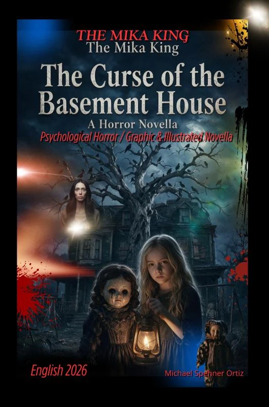 "The Curse of the Basement House" A Horror Novella - The Mika King – The Mika King – boek cover