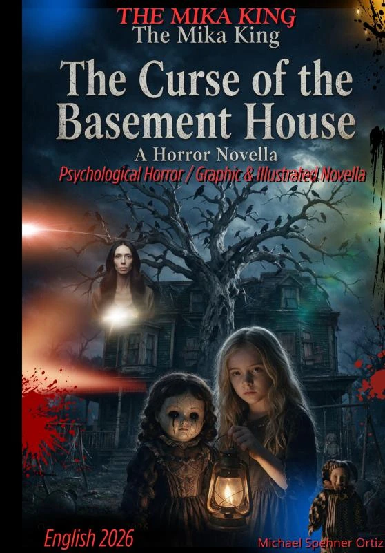 "The Curse of the Basement House" A Horror Novella - The Mika King – The Mika King – boek cover