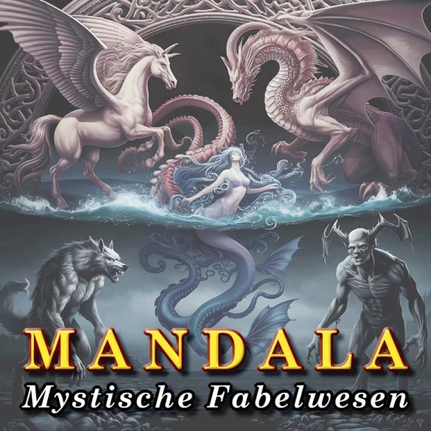 Mystische Fabelwesen (Band 01) ¿ Mandala Malbuch für Jugendliche und Erwachsene – Sascha Drohla – boek cover