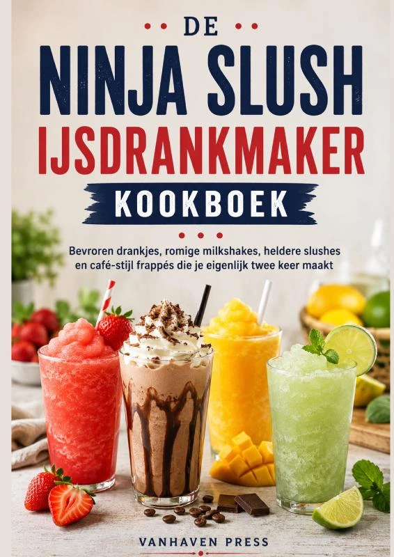 DE NINJA SLUSH IJSDRANKMAKER KOOKBOEK – boek cover