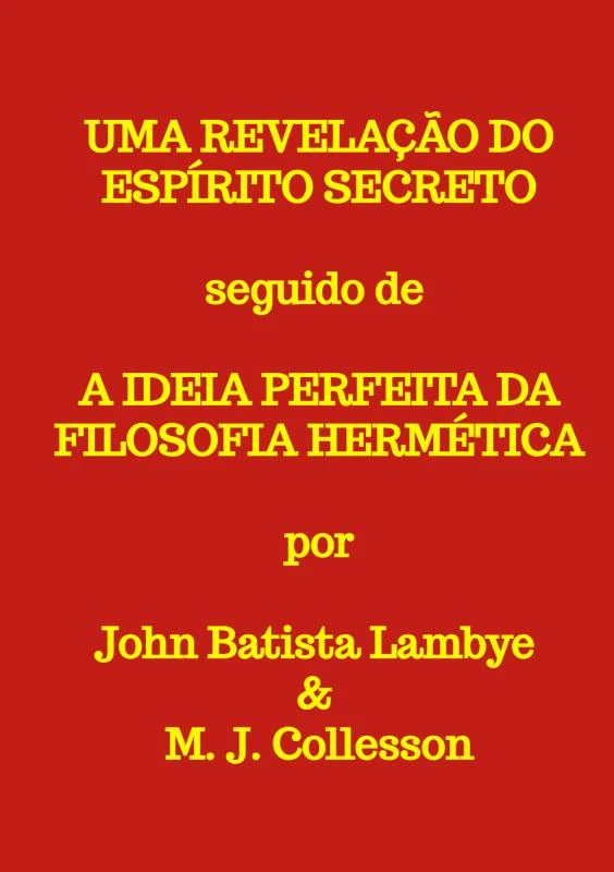 Uma Revelação do Espírito Secreto – Tradução José Júlio Santos – boek cover