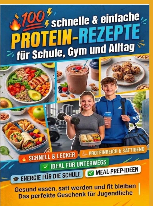 Teenager kochen High Protein – Ella Feldgrill – boek cover