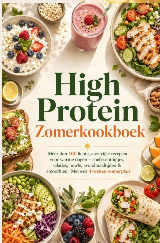 High Protein Zomerkookboek – Nina Sommergrün – boek cover
