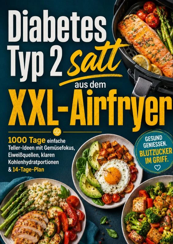 Diabetes Typ 2 satt aus dem XXL-Airfryer – Clara Morgenstern – boek cover