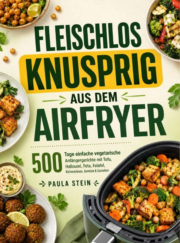 Fleischlos knusprig aus dem Airfryer – Paula Stein – boek cover