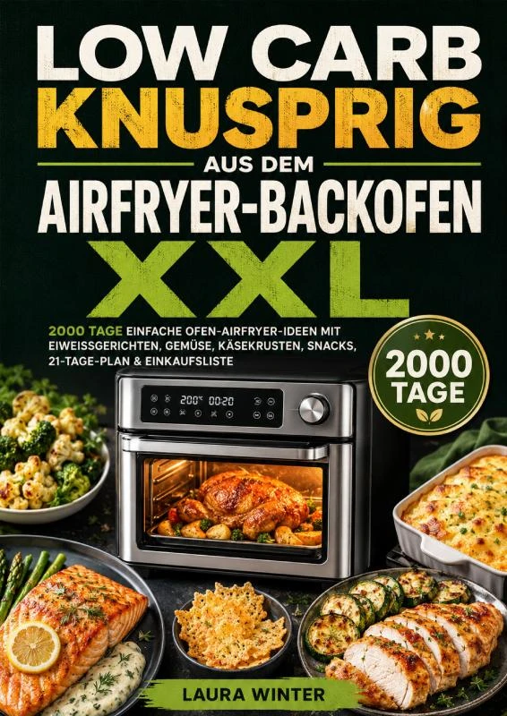 Low Carb knusprig aus dem Airfryer-Backofen XXL – Laura Winter – boek cover