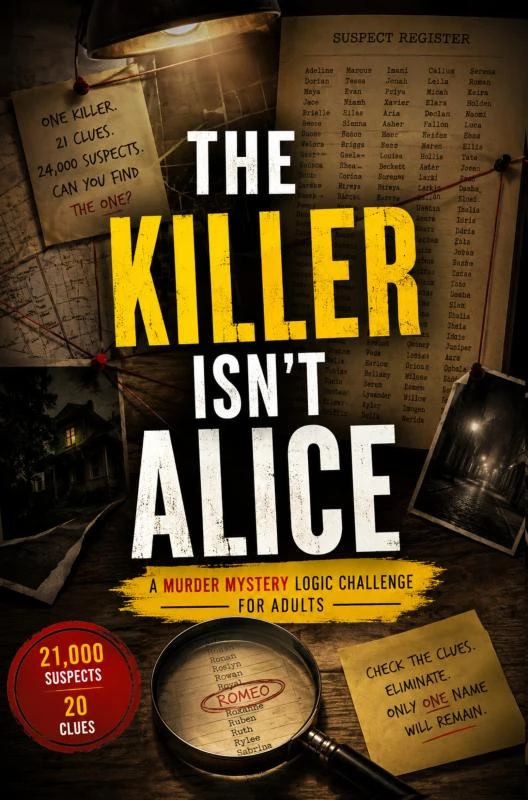 The Killer Isn't Alice – Elliot Wrenford – boek cover