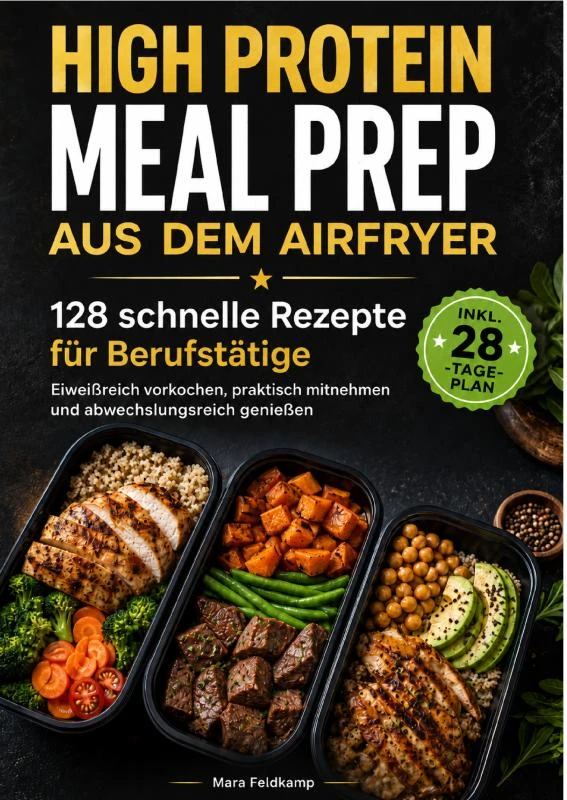HIGH PROTEIN MEAL PREP AUS DEM AIRFRYER – Mara Feldkamp – boek cover