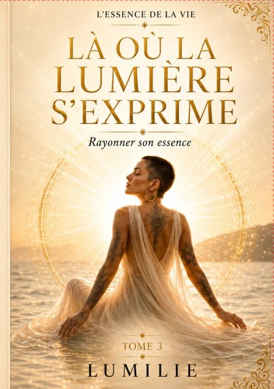 Là où la lumière s'exprime – Lumilie L‘essence de vie – boek cover