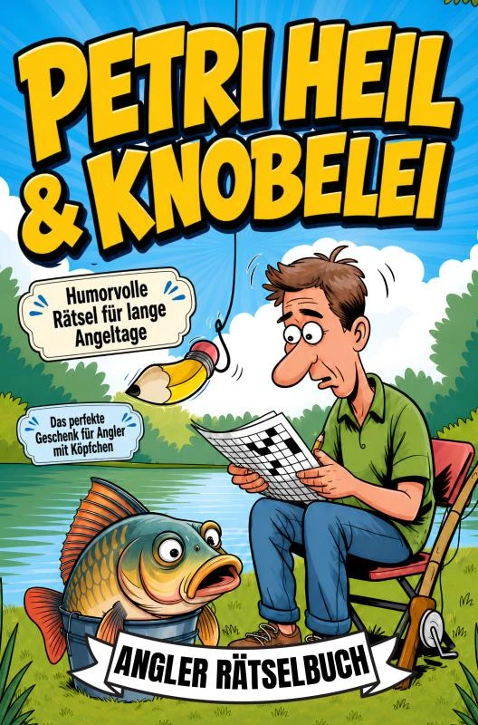 Petri Heil & Knobelei - Angler Rätselbuch – Offline Oase – boek cover