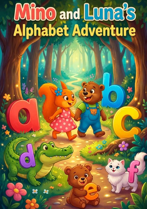 Mino and Luna¿s Alphabet Adventure – Yvi Creatief – boek cover