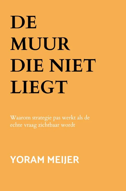 De muur die niet liegt – Yoram Meijer – boek cover