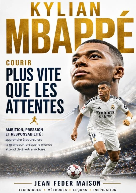 KYLIAN MBAPPÉ - COURIR PLUS VITE QUE LES ATTENTES – Jean Feder Maison – boek cover