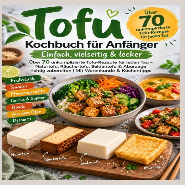 Tofu Kochbuch für Anfänger ¿ Einfach, vielseitig & lecker – Nora Kaffmann – boek cover
