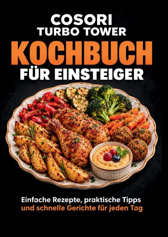 COSORI Turbo Tower Kochbuch für Einsteiger – Ella Feldgrill – boek cover