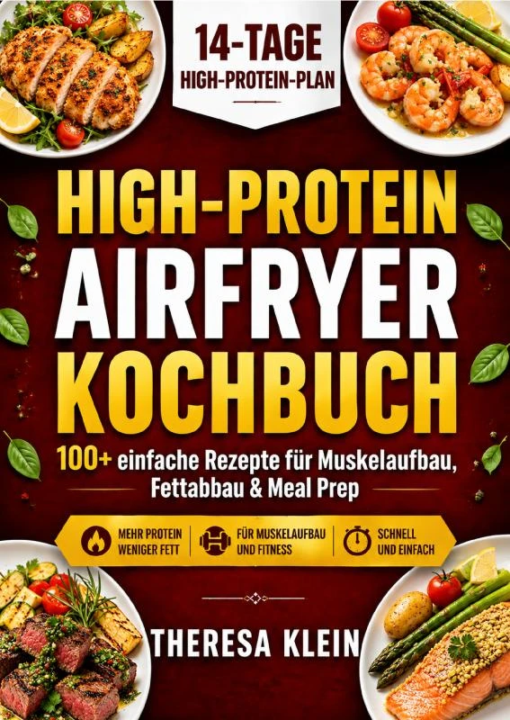High-Protein Airfryer Kochbuch – Theresa Klein – boek cover