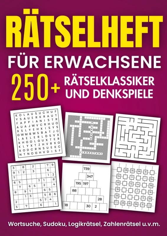 Rätselheft für Erwachsene – Knobl Publishing – boek cover