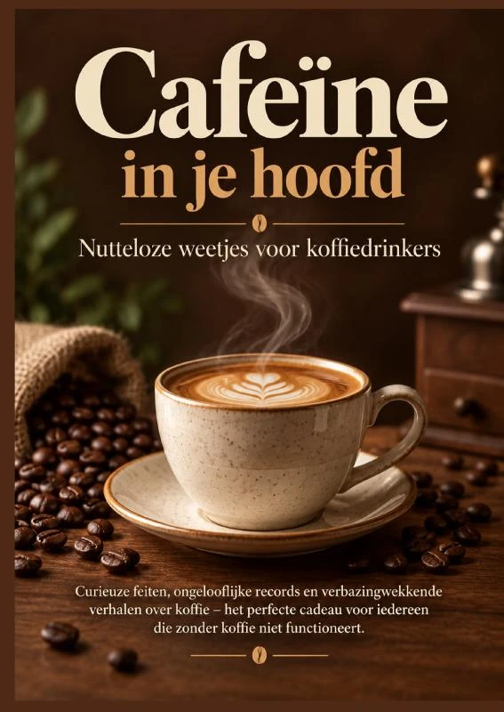 Cafeïne in je hoofd ¿ Nutteloze weetjes voor koffiedrinkers – Nora Kaffmann – boek cover