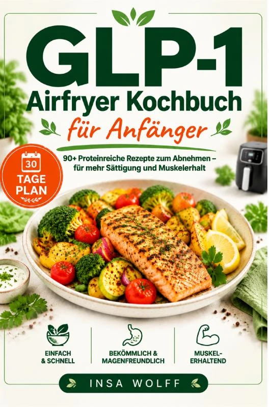 GLP-1 Airfryer Kochbuch für Anfänger – Insa Wolff – boek cover