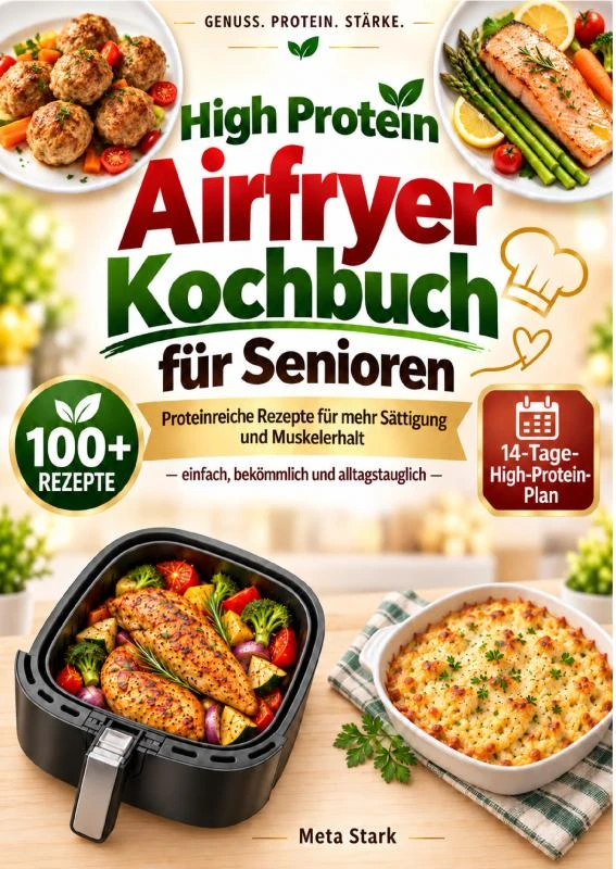 High Protein Airfryer Kochbuch für Senioren – Meta Stark – boek cover