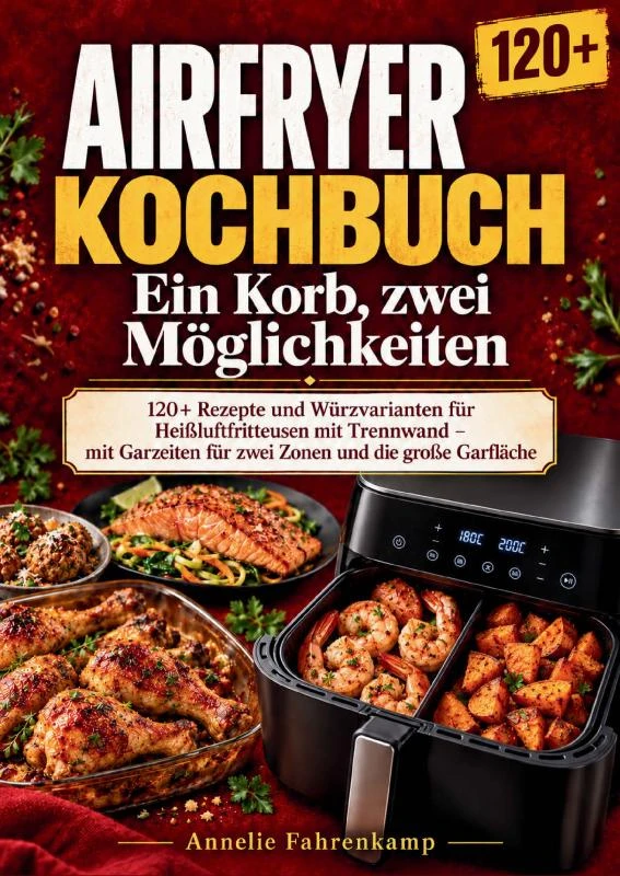 Airfryer-Kochbuch: Ein Korb, zwei Möglichkeiten – Annelie Fahrenkamp – boek cover