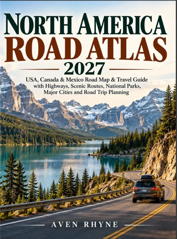 North America Road Atlas 2027 – Aven Rhyne – boek cover