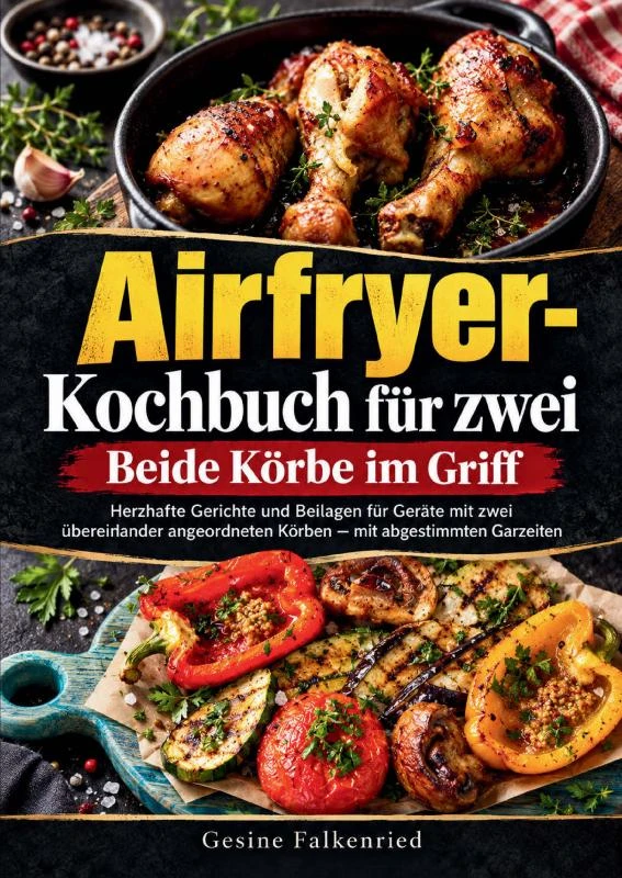 Airfryer-Kochbuch für zwei ¿ Beide Körbe im Griff – Gesine Falkenried – boek cover