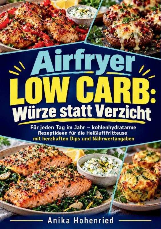 Airfryer Low Carb: Würze statt Verzicht – Anika Hohenried – boek cover