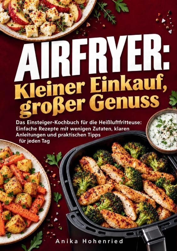 Airfryer: Kleiner Einkauf, großer Genuss – Anika Hohenried – boek cover