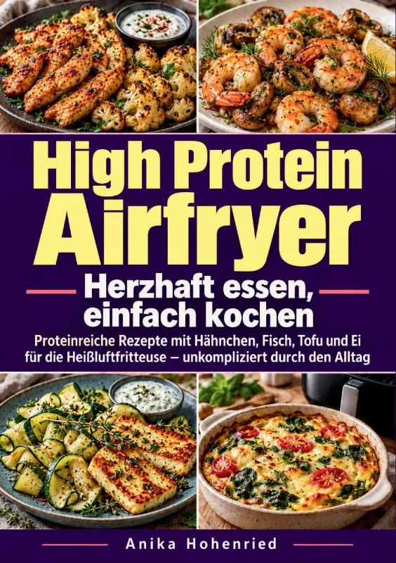 High Protein Airfryer: Herzhaft essen, einfach kochen – Anika Hohenried – boek cover