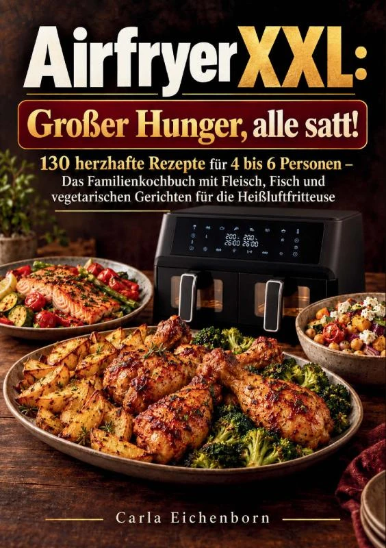 Airfryer XXL: Großer Hunger, alle satt! – Carla Eichenborn – boek cover