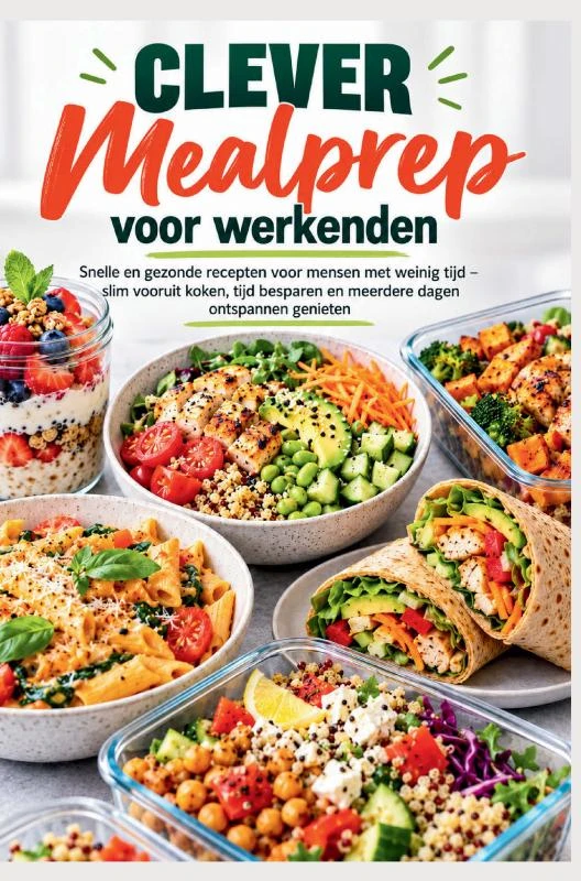 CLEVER Mealprep voor werkenden: Snelle en gezonde recepten voor mensen met weinig tijd – Juna Vahren – boek cover